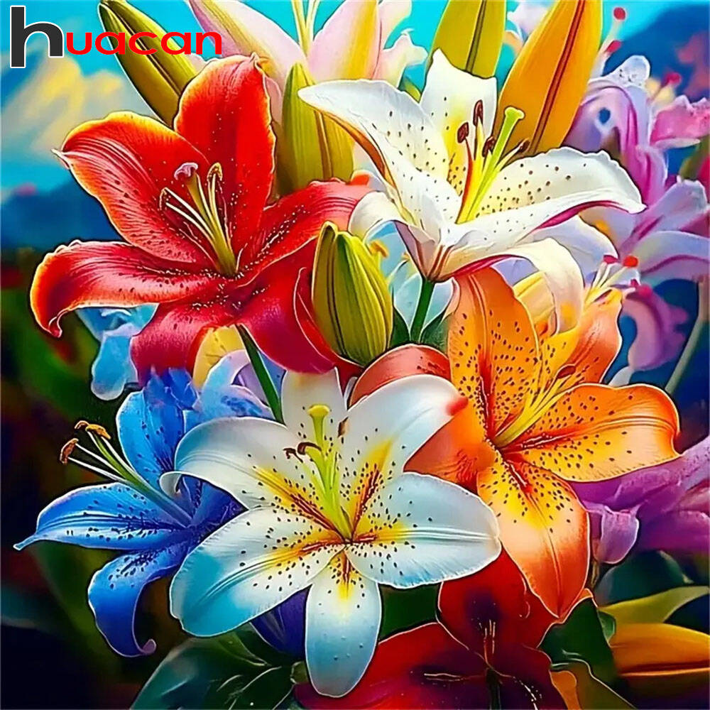 Huacan Modern Art Flower Diamo - огляд і ціна Resin Art Wallpaper